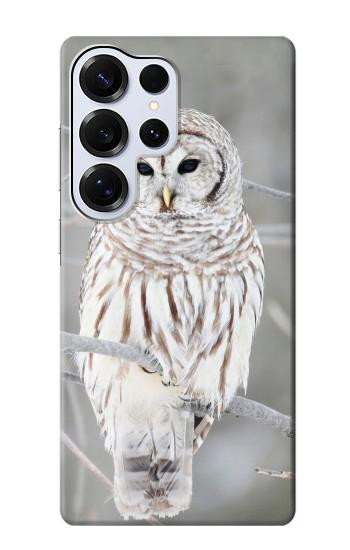 S1566 Snowy Owl White Owl Hülle Schutzhülle Taschen für Samsung Galaxy S25 Ultra