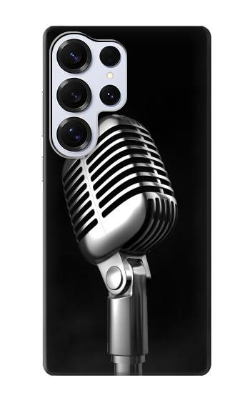 S1672 Retro Microphone Jazz Music Hülle Schutzhülle Taschen für Samsung Galaxy S25 Ultra