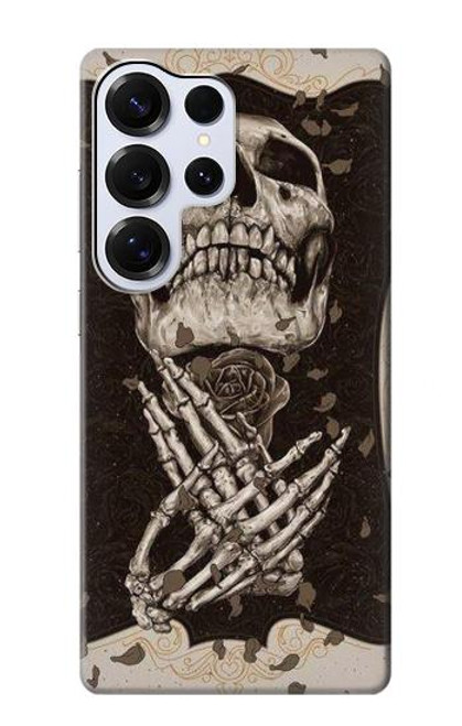 S1676 Skull Rose Hülle Schutzhülle Taschen für Samsung Galaxy S25 Ultra