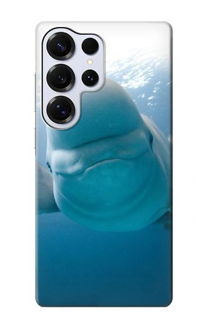 S1801 Beluga Whale Smile Whale Hülle Schutzhülle Taschen für Samsung Galaxy S25 Ultra