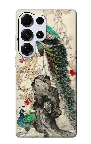 S2086 Peacock Painting Hülle Schutzhülle Taschen für Samsung Galaxy S25 Ultra