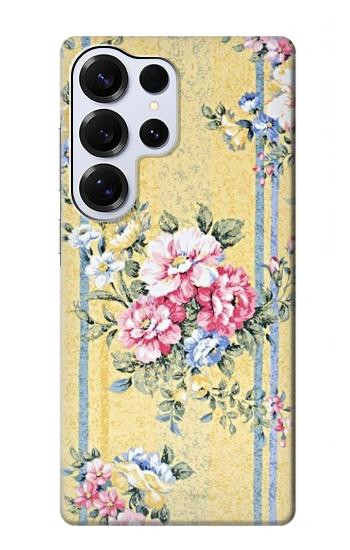 S2229 Vintage Flowers Hülle Schutzhülle Taschen für Samsung Galaxy S25 Ultra