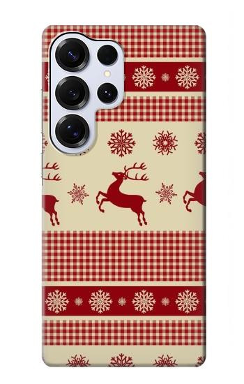 S2310 Christmas Snow Reindeers Hülle Schutzhülle Taschen für Samsung Galaxy S25 Ultra