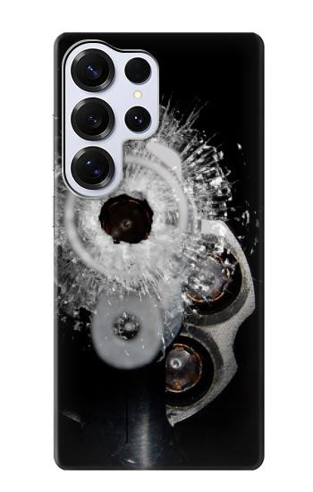S2387 Gun Bullet Hole Glass Hülle Schutzhülle Taschen für Samsung Galaxy S25 Ultra
