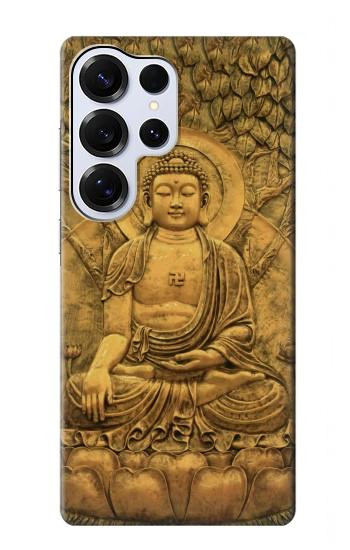 S2452 Buddha Bas Relief Art Graphic Printed Hülle Schutzhülle Taschen für Samsung Galaxy S25 Ultra