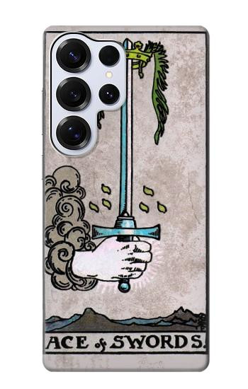 S2482 Tarot Card Ace of Swords Hülle Schutzhülle Taschen für Samsung Galaxy S25 Ultra