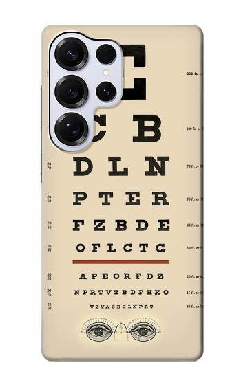 S2502 Eye Exam Chart Decorative Decoupage Poster Hülle Schutzhülle Taschen für Samsung Galaxy S25 Ultra