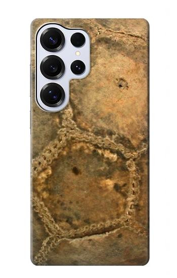 S2531 Old Soccer Ball Hülle Schutzhülle Taschen für Samsung Galaxy S25 Ultra