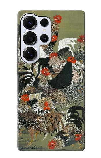 S2699 Ito Jakuchu Rooster Hülle Schutzhülle Taschen für Samsung Galaxy S25 Ultra