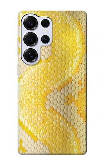 S2713 Yellow Snake Skin Graphic Printed Hülle Schutzhülle Taschen für Samsung Galaxy S25 Ultra