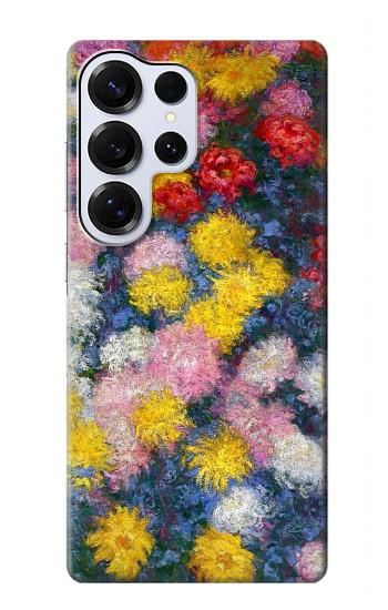 S3342 Claude Monet Chrysanthemums Hülle Schutzhülle Taschen für Samsung Galaxy S25 Ultra