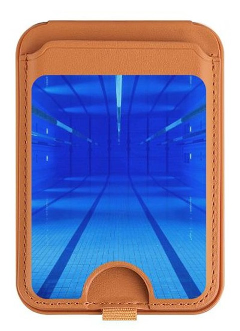 S2787 Swimming Pool Under Water Magnetic Card Holder Wallet Stand with MagSafe for iPhone 16 15 14 13 Pro Max