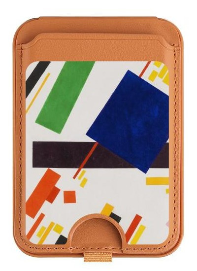 S3343 Kazimir Malevich Suprematist Composition Magnetic Card Holder Wallet Stand with MagSafe for iPhone 16 15 14 13 Pro Max