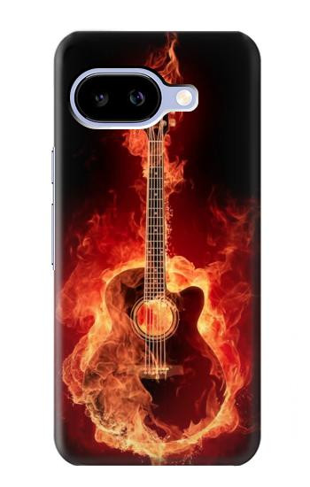 S0415 Fire Guitar Burn Hülle Schutzhülle Taschen für Google Pixel 9a