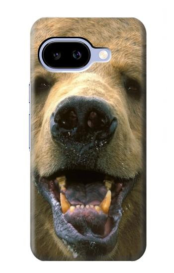 S0840 Grizzly Bear Face Hülle Schutzhülle Taschen für Google Pixel 9a