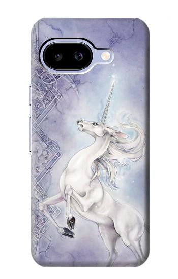 S1134 White Horse Unicorn Hülle Schutzhülle Taschen für Google Pixel 9a