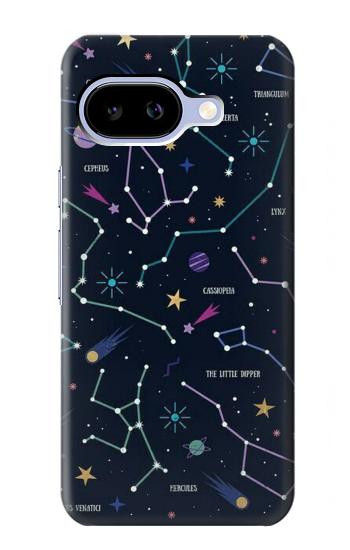 S3220 Star Map Zodiac Constellations Hülle Schutzhülle Taschen für Google Pixel 9a