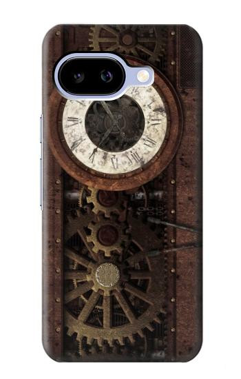 S3221 Steampunk Clock Gears Hülle Schutzhülle Taschen für Google Pixel 9a