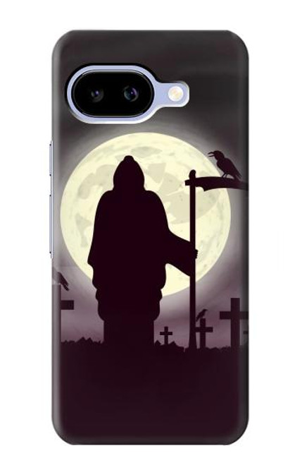 S3262 Grim Reaper Night Moon Cemetery Hülle Schutzhülle Taschen für Google Pixel 9a
