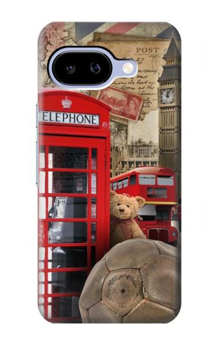 S3856 Vintage London British Hülle Schutzhülle Taschen für Google Pixel 9a
