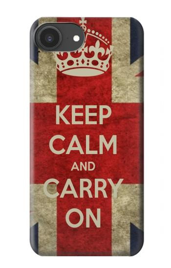 S0674 Keep Calm and Carry On Hülle Schutzhülle Taschen für iPhone 16e, 17e