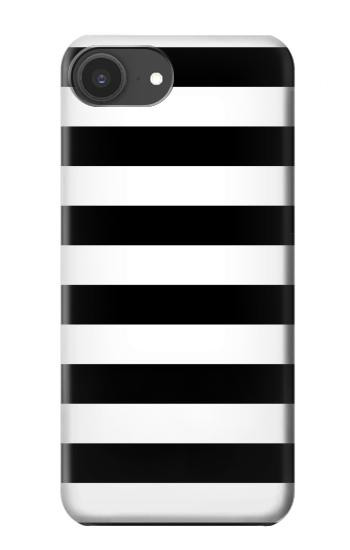S1596 Black and White Striped Hülle Schutzhülle Taschen für iPhone 16e, 17e
