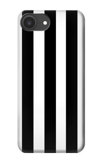 S2297 Black and White Vertical Stripes Hülle Schutzhülle Taschen für iPhone 16e, 17e
