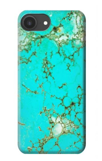 S2377 Turquoise Gemstone Texture Graphic Printed Hülle Schutzhülle Taschen für iPhone 16e