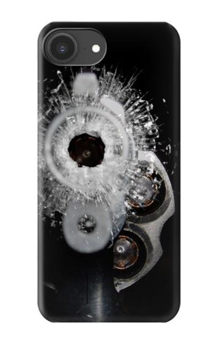 S2387 Gun Bullet Hole Glass Hülle Schutzhülle Taschen für iPhone 16e