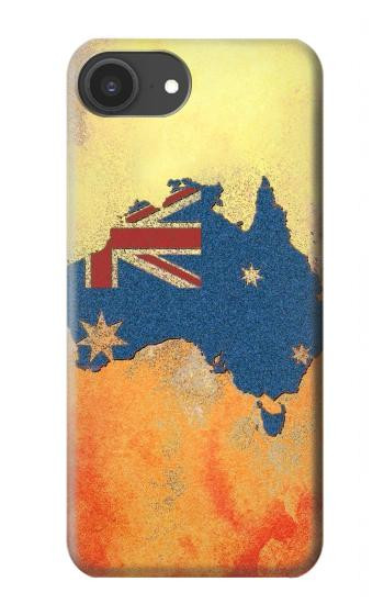 S2494 Australia Flag Map Rock Texture Hülle Schutzhülle Taschen für iPhone 16e