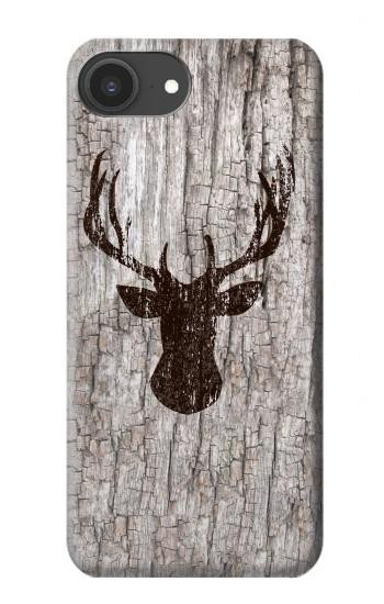 S2505 Reindeer Head Old Wood Texture Graphic Hülle Schutzhülle Taschen für iPhone 16e, 17e