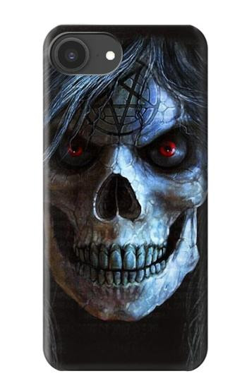 S2585 Evil Death Skull Pentagram Hülle Schutzhülle Taschen für iPhone 16e, 17e