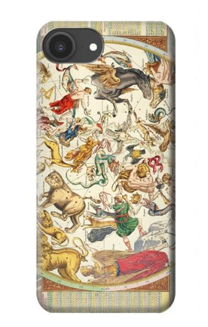 S3145 Antique Constellation Star Sky Map Hülle Schutzhülle Taschen für iPhone 16e