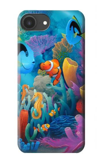 S3227 Underwater World Cartoon Hülle Schutzhülle Taschen für iPhone 16e, 17e