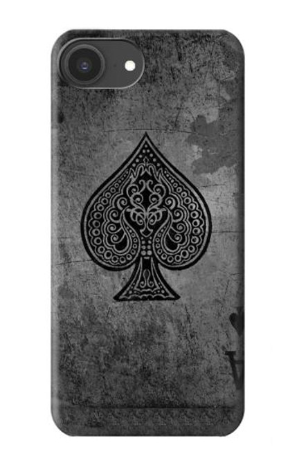 S3446 Black Ace Spade Hülle Schutzhülle Taschen für iPhone 16e