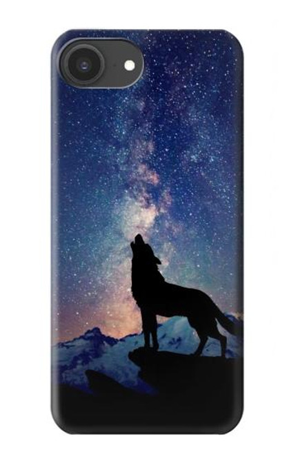 S3555 Wolf Howling Million Star Hülle Schutzhülle Taschen für iPhone 16e