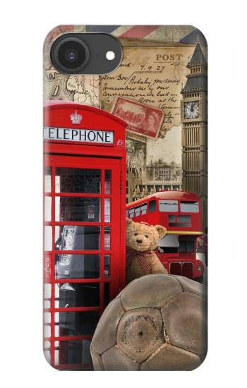 S3856 Vintage London British Hülle Schutzhülle Taschen für iPhone 16e, 17e