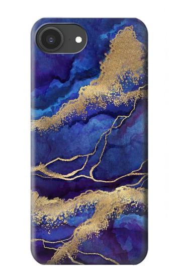 S3906 Navy Blue Purple Marble Hülle Schutzhülle Taschen für iPhone 16e, 17e