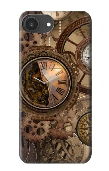 S3927 Compass Clock Gage Steampunk Hülle Schutzhülle Taschen für iPhone 16e, 17e