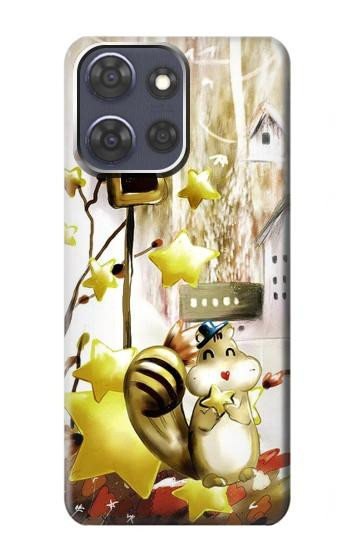 S0109 Cute Squirrel Cartoon Hülle Schutzhülle Taschen für Motorola Moto G Power (2025,2026)