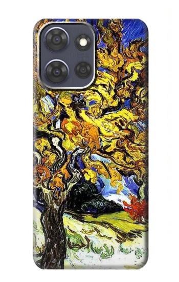 S0902 Mulberry Tree Van Gogh Hülle Schutzhülle Taschen für Motorola Moto G Power (2025)