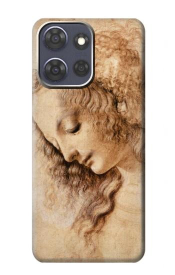 S1045 Leonardo da Vinci Woman's Head Hülle Schutzhülle Taschen für Motorola Moto G Power (2025)