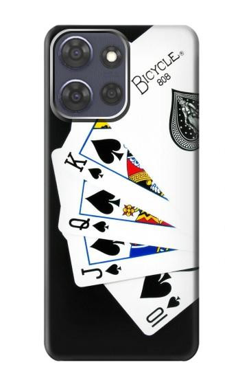 S1078 Poker Royal Straight Flush Hülle Schutzhülle Taschen für Motorola Moto G Power (2025,2026)