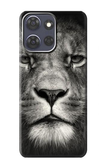 S1352 Lion Face Hülle Schutzhülle Taschen für Motorola Moto G Power (2025,2026)