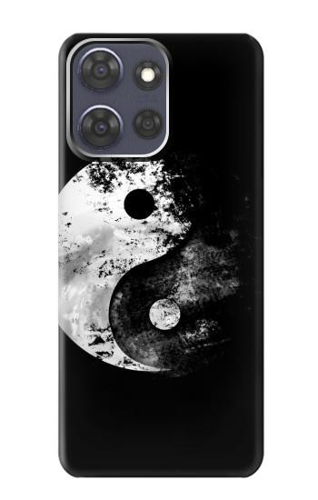 S1372 Moon Yin-Yang Hülle Schutzhülle Taschen für Motorola Moto G Power (2025,2026)