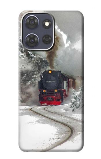 S1509 Steam Train Hülle Schutzhülle Taschen für Motorola Moto G Power (2025,2026)