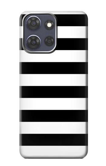 S1596 Black and White Striped Hülle Schutzhülle Taschen für Motorola Moto G Power (2025,2026)