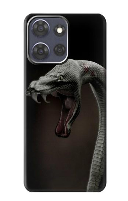 S1597 Black Mamba Snake Hülle Schutzhülle Taschen für Motorola Moto G Power (2025)