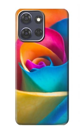S1671 Rainbow Colorful Rose Hülle Schutzhülle Taschen für Motorola Moto G Power (2025,2026)