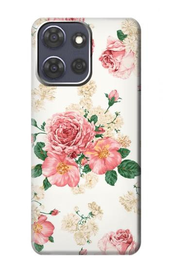 S1859 Rose Pattern Hülle Schutzhülle Taschen für Motorola Moto G Power (2025,2026)